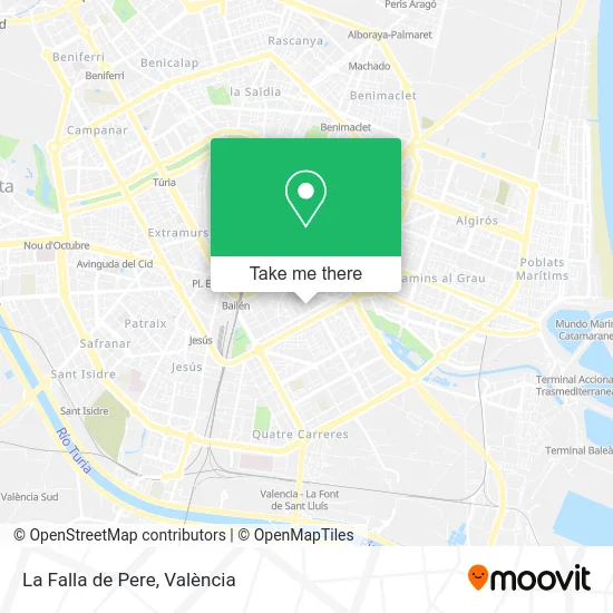 La Falla de Pere map