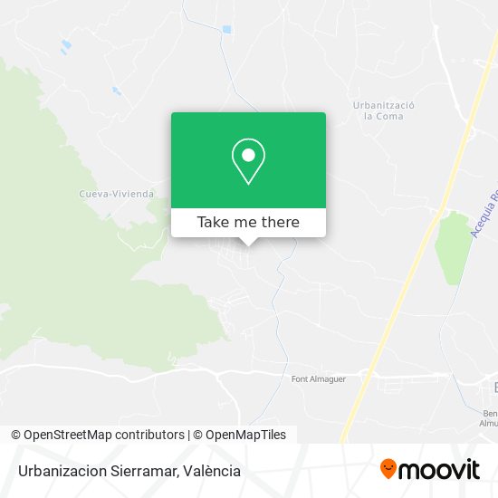 Urbanizacion Sierramar map