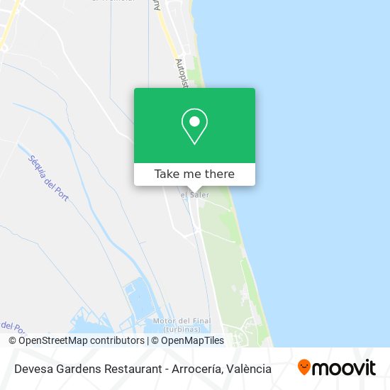 Devesa Gardens Restaurant - Arrocería map