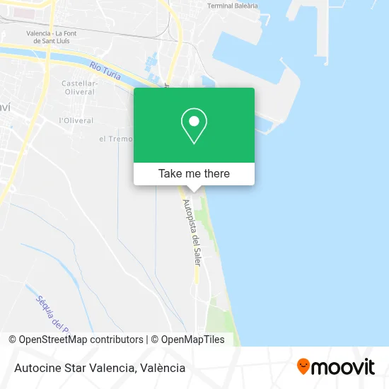 Autocine Star Valencia map