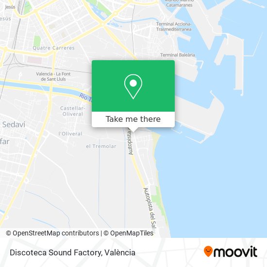 mapa Discoteca Sound Factory