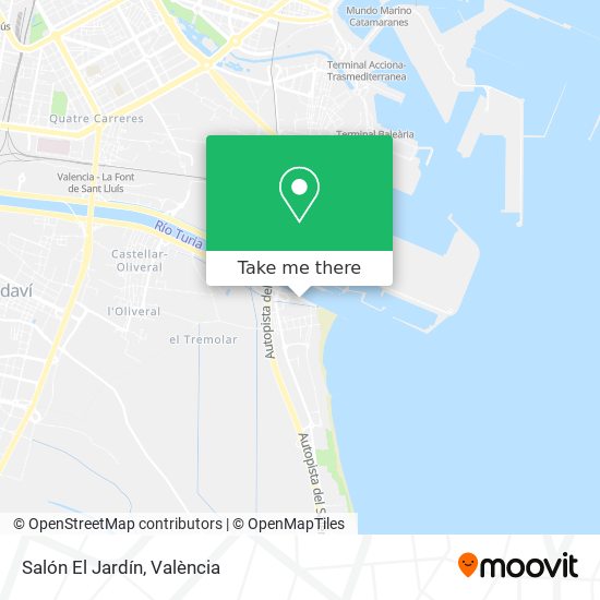 Salón El Jardín map