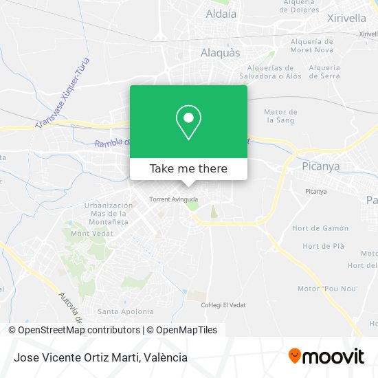 Jose Vicente Ortiz Marti map
