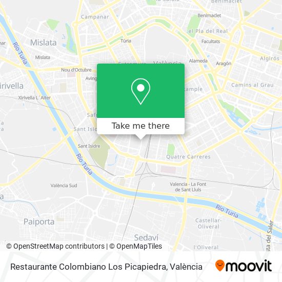Restaurante Colombiano Los Picapiedra map