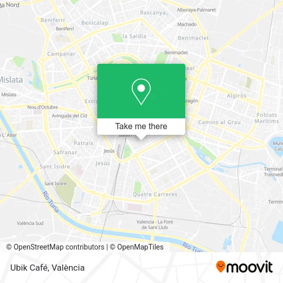 Ubik Café map