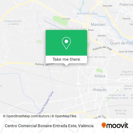 Centro Comercial Bonaire-Entrada Este map