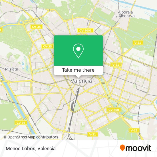 Menos Lobos map