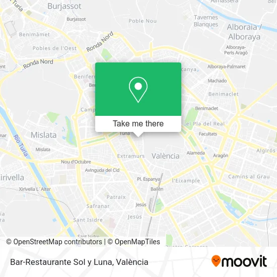 Bar-Restaurante Sol y Luna map