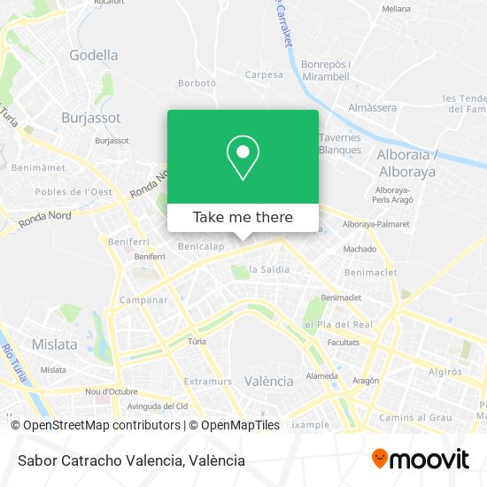 Sabor Catracho Valencia map