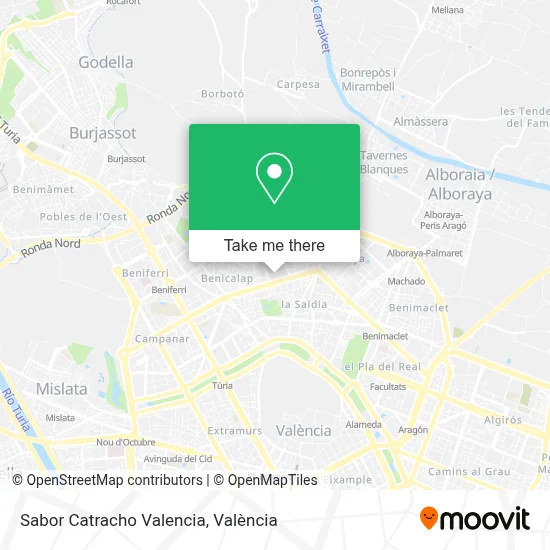 Sabor Catracho Valencia map