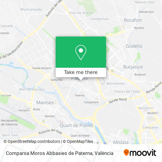 Comparsa Moros Abbasies de Paterna map