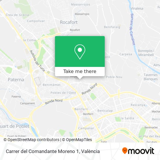 Carrer del Comandante Moreno 1 map