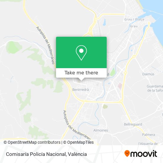 mapa Comisaría Policía Nacional