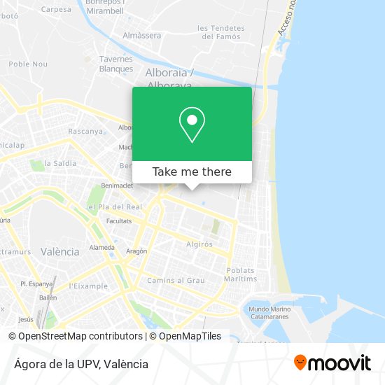 Ágora de la UPV map