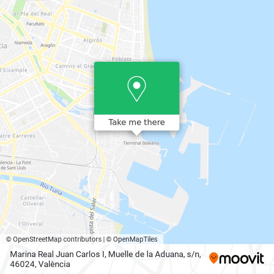 Marina Real Juan Carlos I, Muelle de la Aduana, s / n, 46024 map