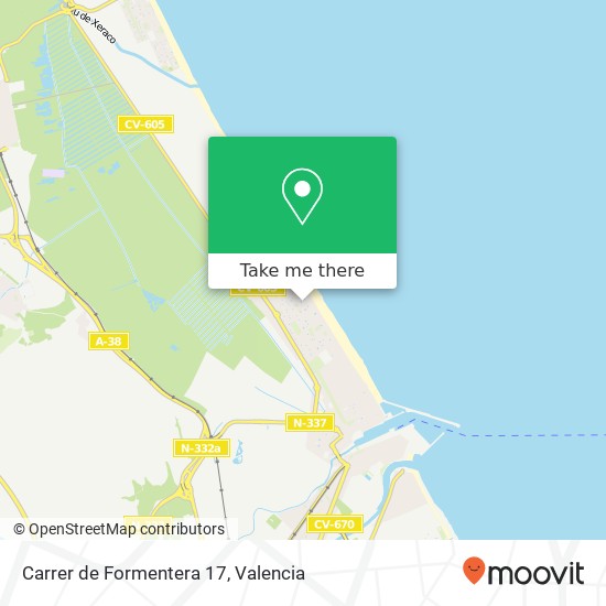 mapa Carrer de Formentera 17