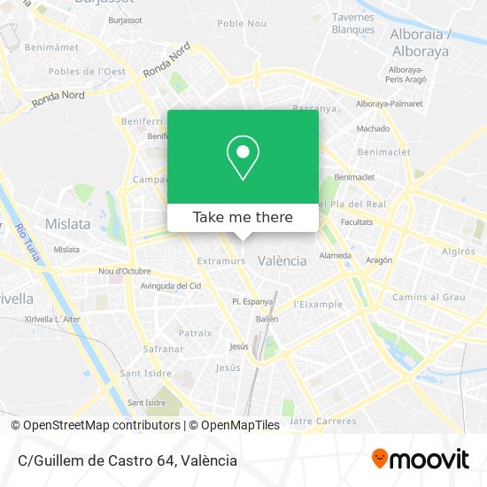 C/Guillem de Castro 64 map