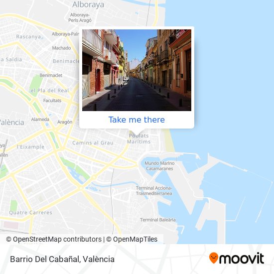 Barrio Del Cabañal map