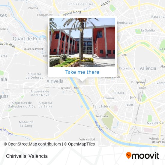 mapa Chirivella