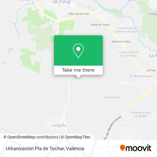 Urbanizacion Pla de Tochar map