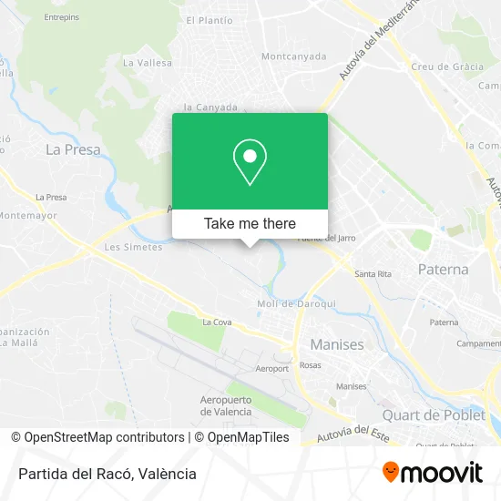 Partida del Racó map