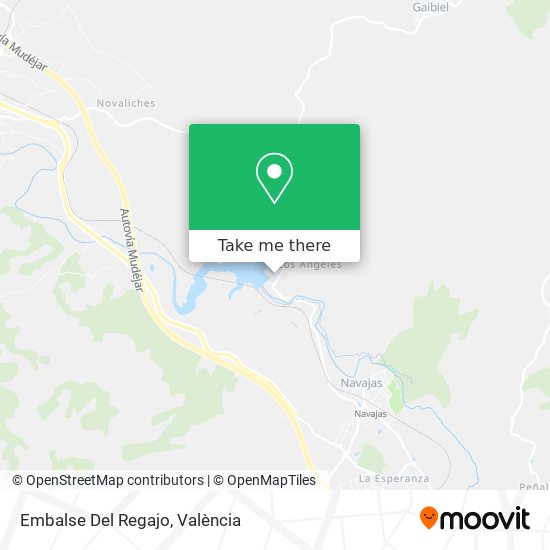 Embalse Del Regajo map