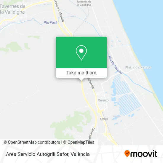 Area Servicio Autogrill Safor map