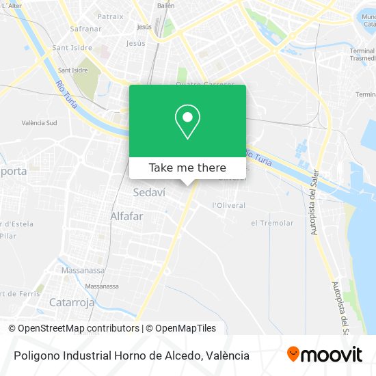 mapa Poligono Industrial Horno de Alcedo