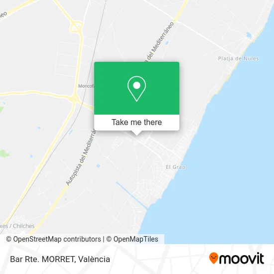 Bar Rte. MORRET map
