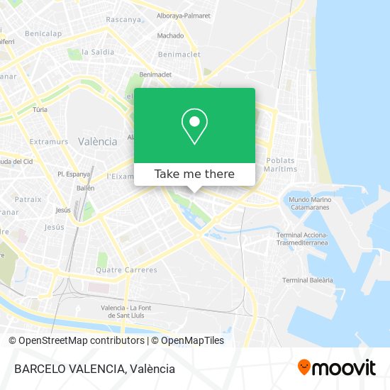 BARCELO VALENCIA map