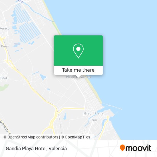 Gandia Playa Hotel map