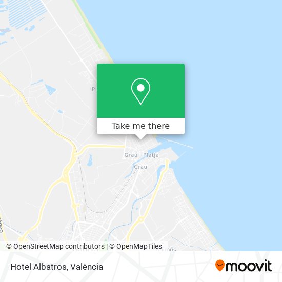 Hotel Albatros map