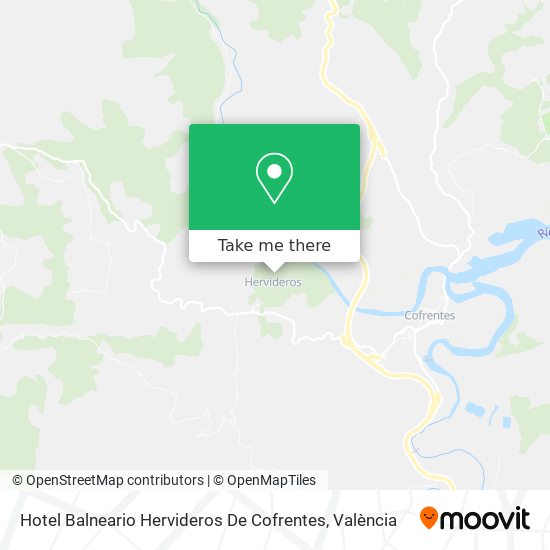 Hotel Balneario Hervideros De Cofrentes map