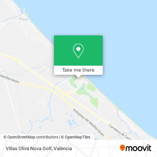 Villas Oliva Nova Golf map
