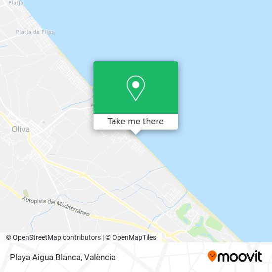 Playa Aigua Blanca map