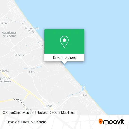 Playa de Piles map