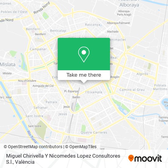 Miguel Chirivella Y Nicomedes Lopez Consultores S.l. map