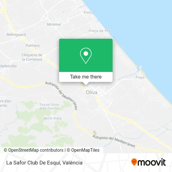 La Safor Club De Esqui map