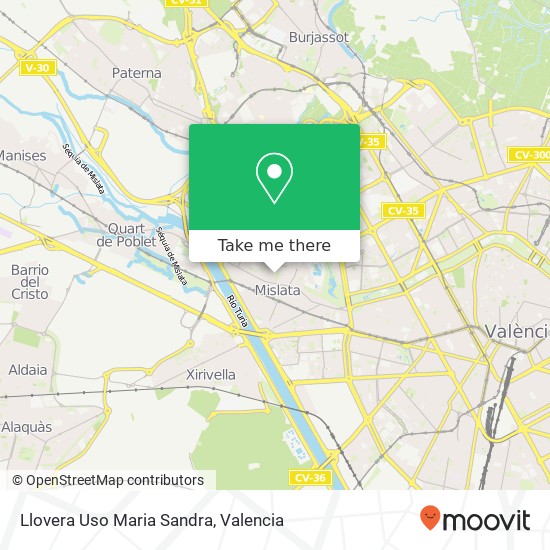 Llovera Uso Maria Sandra map