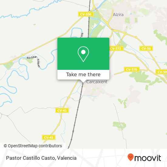 Pastor Castillo Casto map