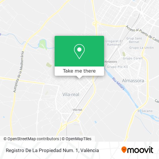 Registro De La Propiedad Num. 1 map