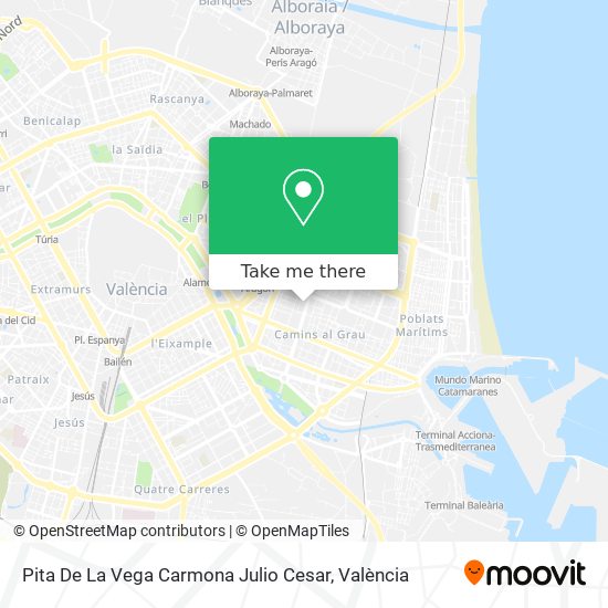 Pita De La Vega Carmona Julio Cesar map