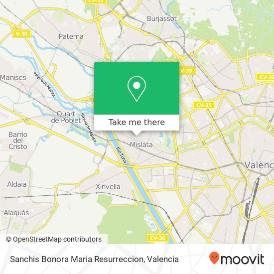 Sanchis Bonora Maria Resurreccion map