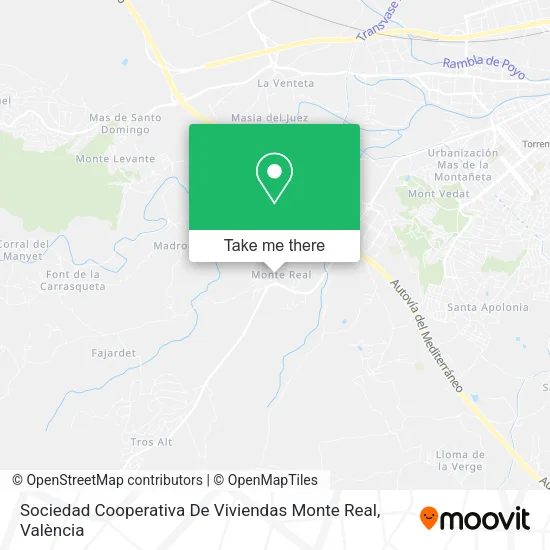 Sociedad Cooperativa De Viviendas Monte Real map