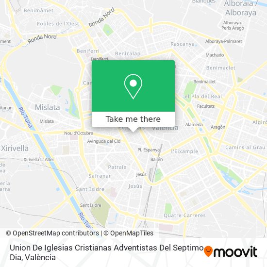 Union De Iglesias Cristianas Adventistas Del Septimo Dia map