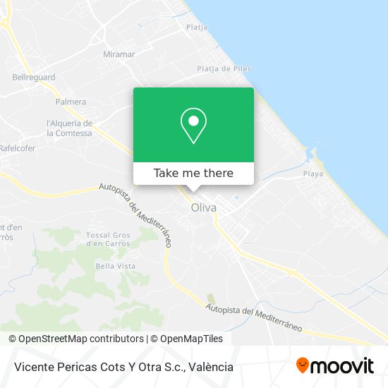 Vicente Pericas Cots Y Otra S.c. map