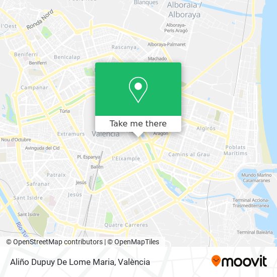 Aliño Dupuy De Lome Maria map