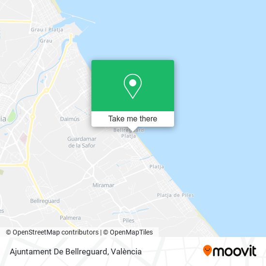 Ajuntament De Bellreguard map