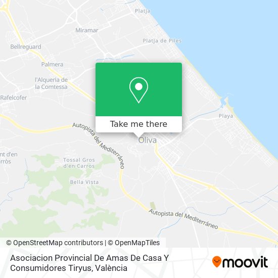 Asociacion Provincial De Amas De Casa Y Consumidores Tiryus map