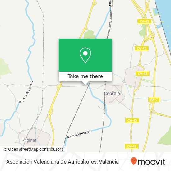 Asociacion Valenciana De Agricultores map